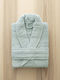 Nima Pure Bathrobe with Collar Dusty Blue 350gr/m²