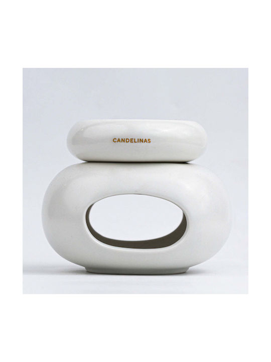 Candelinas Cyclades Wax Melter Ceramic Home Fragrance Tealight Holder