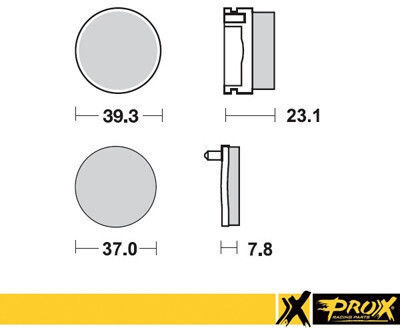 Prox Plăcuțe de Frână Spate Yfs200 Blaster '91-02 Echivalent cu Ebc Fa155r