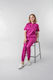 Masstex Unisex Medizinische Bluse Lila