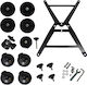 Βάση Στήριξης Starlink Mini Suction Cup Magnet Mount Kit Sunroofs Windows Smooth Surfaces Portable Mounting Solution Strong Suction Gimbal Disc Black Κωδ.1-per0158