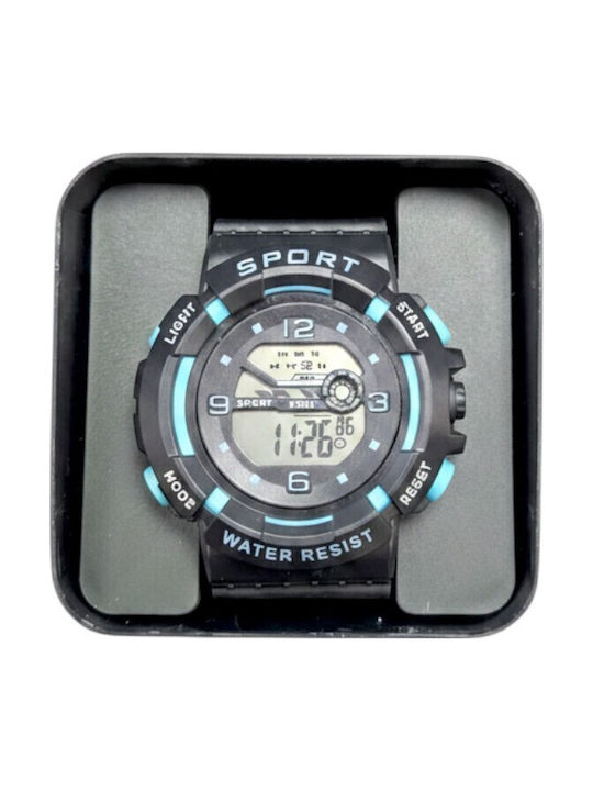 Digital Men's Watch 40mm Battery with Black Rub...