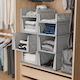 Relaxdays Organizator Plastic Pentru Haine Gri ...
