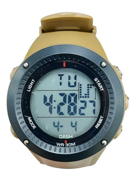 Digital Men's Watch 43mm Battery with Yellow Ru...