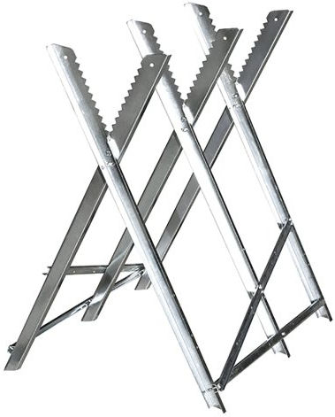 Călăreți Metalici Pliabili Material Galvanizat Tăiere Lemn 80x80x79 Cm Greutate Maximă De Încărcare 150 Kg