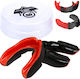 Gel Mouthguard + Box Black Red Geltech Red