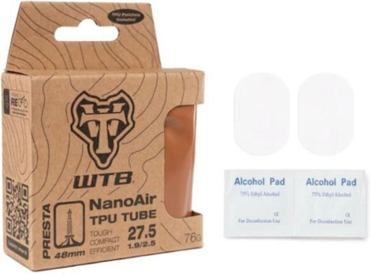 Wtb Nanoair Tpu Fahrradschlauch 27.5'' 1.9-2.5'' P/V - Presta Ventillänge 48 Mm