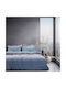 Lino Home Serica Set Kissenbezüge Petrol Blau 52x75cm