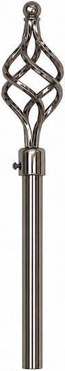 Bară Pliabilă Metalică Pentru Perdele Single Ø16mm 110-210cm Crom/Nichel