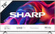 Sharp Smart TV 70" 4K UHD LED 70GK4745E HDR (2026)