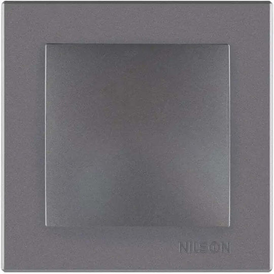 Nilson Nilson Elektrische Wandtaster mit Schlüssel mit grauem Rahmen