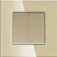 Doppel-Wege-Schalter Gold Luxon