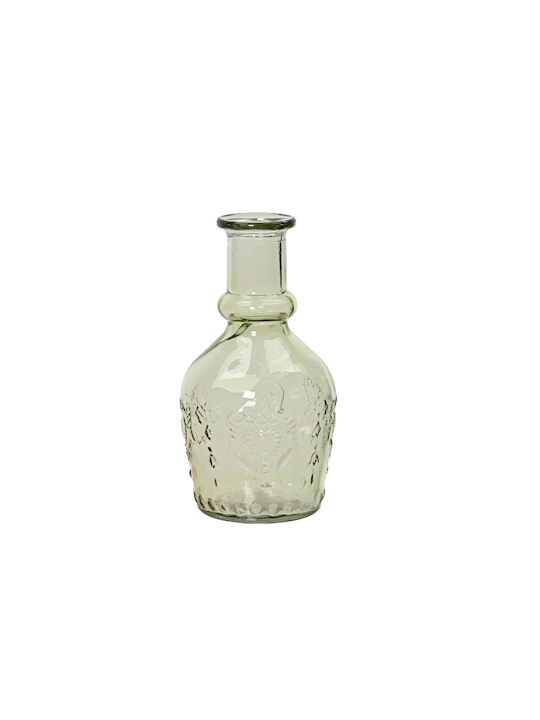 Kaemingk Dekorative Glasvase Grau 9x9xH18cm
