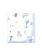 Figlio Bino Flannel Swaddle Blanket Light Blue