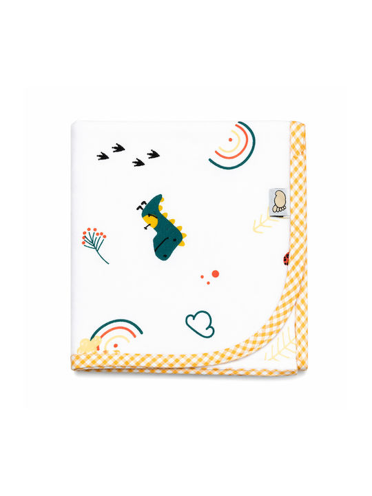 Figlio Bino Flannel Swaddle Blanket Orange