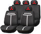 Universal Seat Covers Set Hlx1 Compatible Mitsubishi – Black Grey