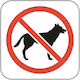 Sticker 12 X 12 Cm Preventa "forbidden Pets"