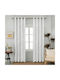 My Home Luxury Vorhang mit Bleistiftfalten Weiße 280x270cm