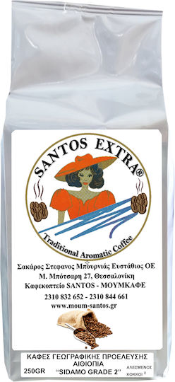 Santos Extra Santos Extra Filter Kaffee Single Origin Arabica Äthiopien in Körner 250gr