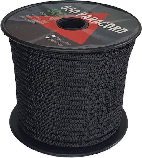 NAMKABAW 550 Paracord 9 Клона Въже с Дължина 50м Черно