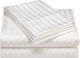 Klikareto Hotel Sheet White Single 160x270cm 100% Cotton