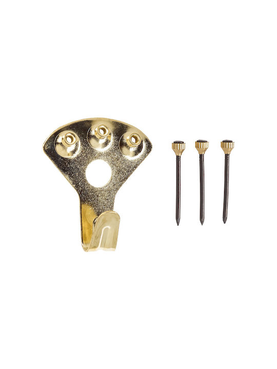 Lux Tools 3 Doppel-Badezimmerhaken mit Schrauben Bronze