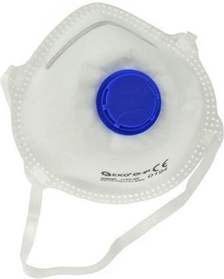 Protective Mask Valve Geko G90006 Ffp2 Medium Toxic Dust 10 Pieces