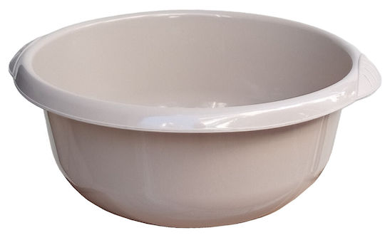 Nektarplast Λεκάνη Στρογγυλή Νο 50 35x35x14εκ. Χωρητικότητας 6lt Μπεζ