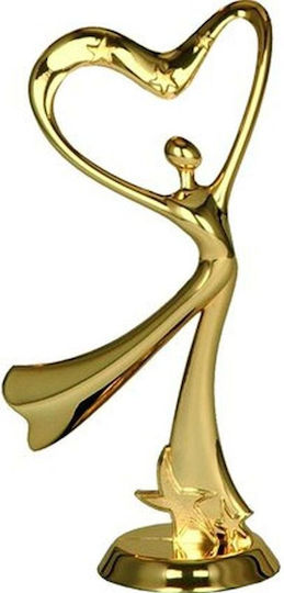 Gold Plastic Figurine Dancing F198/g Golden