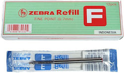 Zebra Replacement Ink for Fountain Pen Fine Red SL-F1/F-301C/F-301/F-402/F-XMD/301A