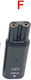 Ανταπτορας Φορτισης Type-c 2-pin Οκταρακι Type-f 15v Ξυριστικη Philips Oem Bulk 022550
