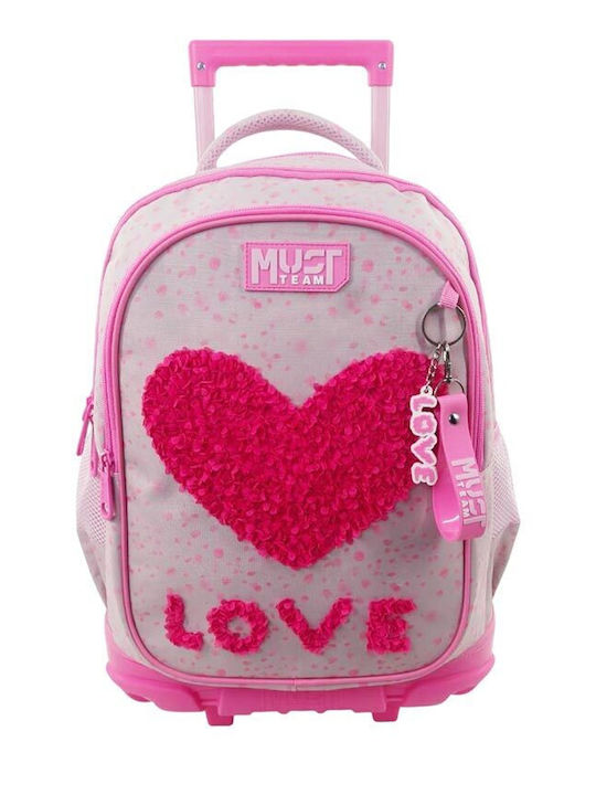 Must Team Σχολική Τσάντα Τρόλεϊ Δημοτικού Cute Love 34 x 20 x 44εκ