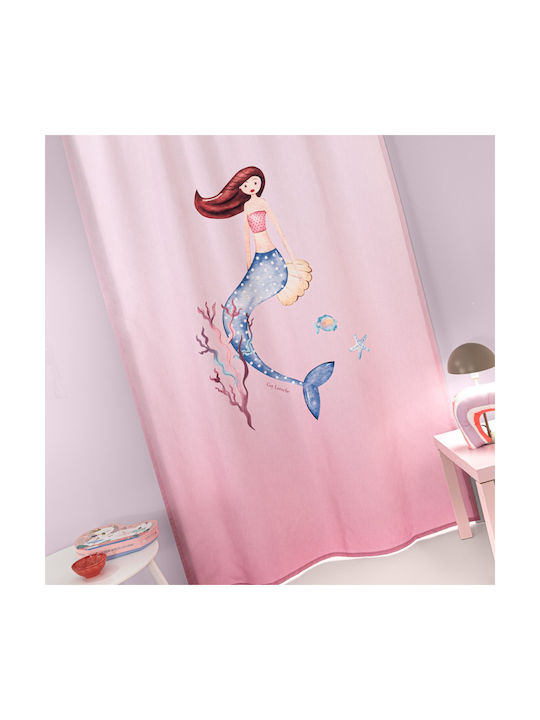 Guy Laroche Kinder Vorhang Bebe Merida mit Bleistiftfalten Rosa 145x270cm