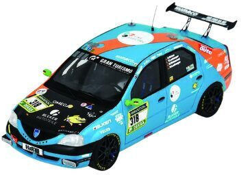 Machetă Mașină Dacia Logan Nr.318 Ollis Garage Racing 24h Nürburgring 2024 O Kriese M Lachmayer Y Lachmayer M Weissermel Ediție Limitată 1:43 Spark