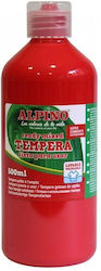 Alpino Washable Tempera 500ml Alpino Red
