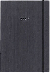 Next Agendă Zilnică B6 2027 Gri 12x17 cm