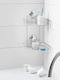 Compactor Eck An Der Wand Montierte Badezimmerregale Metallisch