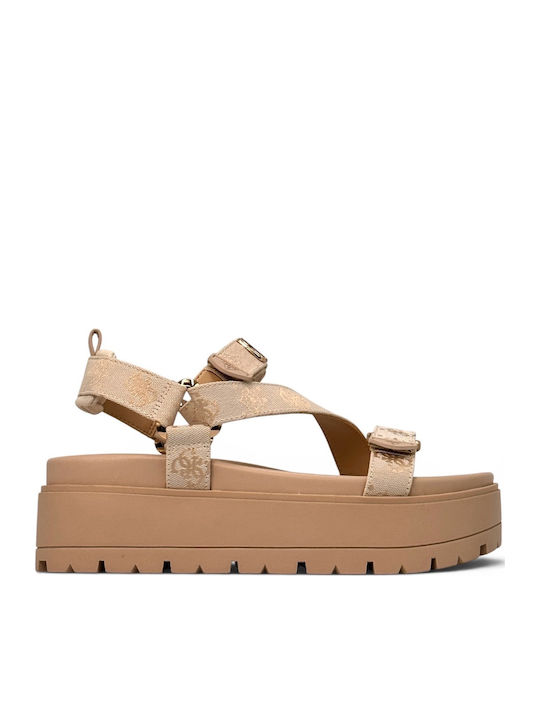 Guess Guess Damen Beigen Flatforms