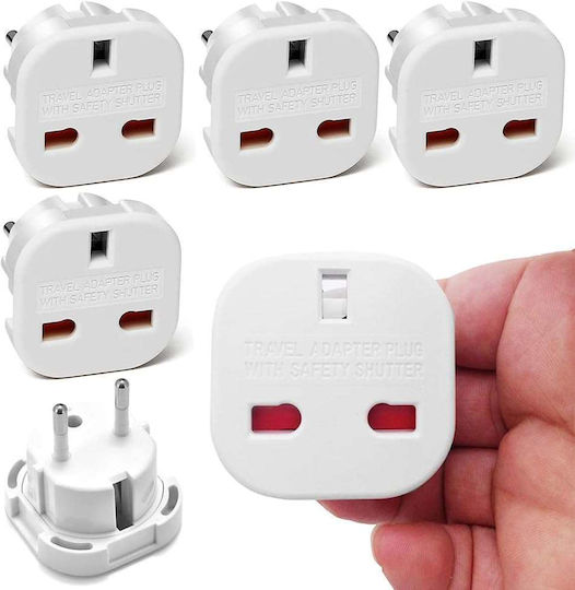 Ancus Steckdosenadapter von Großbritannien nach Griechenland