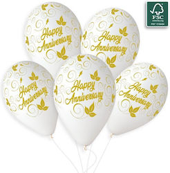 Λάτεξ Μπαλόνια Happy Anniversary 6 Τεμ