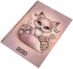 Polo Spiral Ruled Notebook A4 60 Paper Sheets 2...