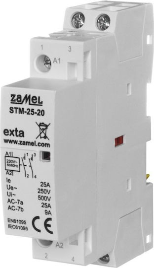Zamel Ρελέ Ράγας 25A με Τάση 230V