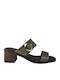 Brown Sandals 555-02-Snake-Print