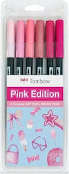 Tombow Ροζ Μαρκαδόροι Σετ 12τμχ Tombow Ροζ Μαρκαδόροι Σετ 12τμχ