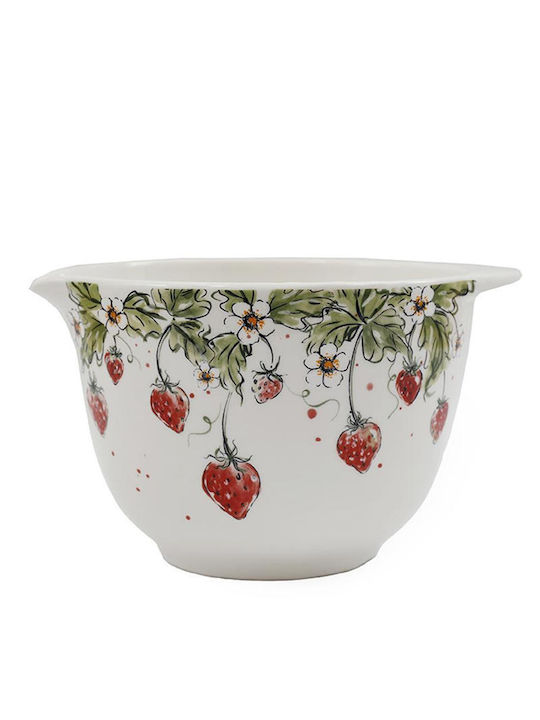 Atmosphera Ceramic White Salad Bowl 27.3x22.5x16cm
