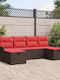 Ecksofa für den Außenbereich Rattan