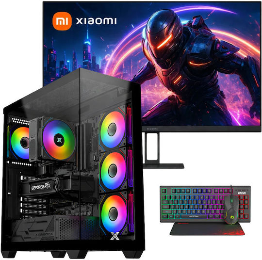 Vengeance Esports Competitive-V2 + Xiaomi A27i IPS Monitor 27″ Гейминг Настолен Компютър Ryzen 7-5700 16GB DDR4 1TB SSD GeForce RTX 5060 Без Операционна Система