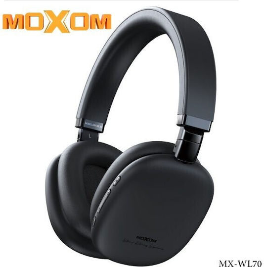Moxom MX-WL70 Wireless / Wired Over Ear Headphones Black