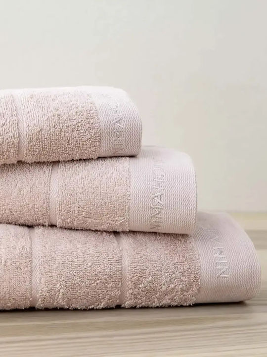 Nima Set Bath Towels 3 pcs Essence Pink Weight 450gr/m²