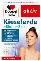 Doppelherz Kieselerde + Biotin + Zink 800mg 40 Κάψουλες Doppelherz Kieselerde + Biotin + Zink 800mg 40 Κάψουλες